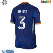 Nizozemska Matthijs de Ligt #3 Gostujuci Dres EP 2024 Kratak Rukav